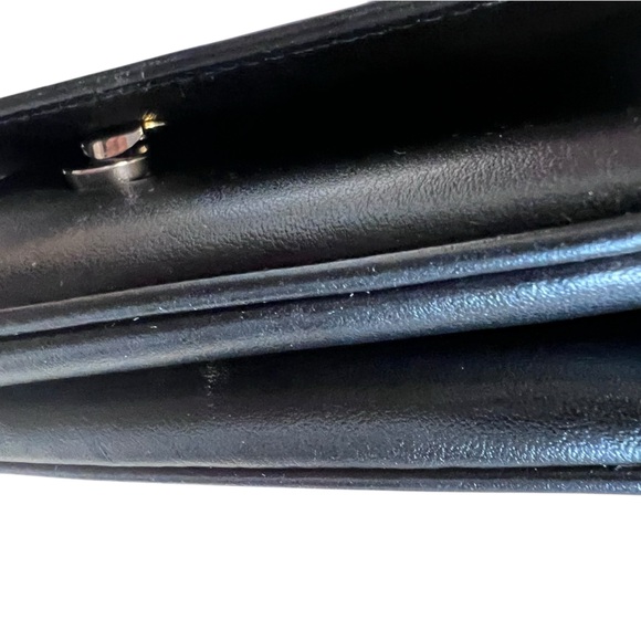 PRADA Saffiano Tessuto Nylon Chain Shoulder Bag Black - Picture 10 of 15